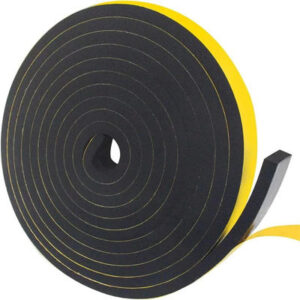 EVA Black Foam Weather Stripping 26Ft Length Front Door Frame Windows Insulation