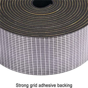 Black Closed Cell 1/4 Inch Thick Foam Weather Stripping ODM OEM