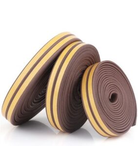 Highly Elastic EPDM Sponge Self Adhesive Weather Stripping No Degumming